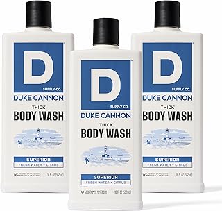 Thick Men's Body Wash, 18oz, 3 Pack