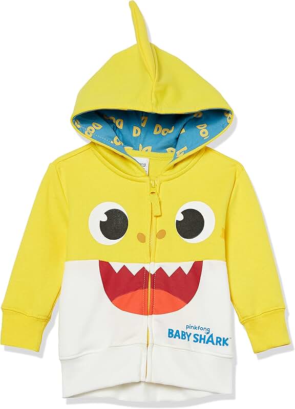 Baby Shark Toddler Zip-Up Hoodie for Boys