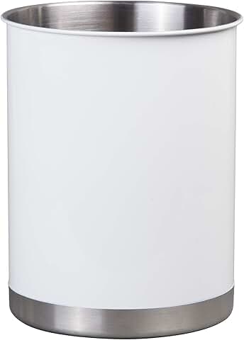 Large Stainless Steel Utensil Holder for Kitchen Countertop