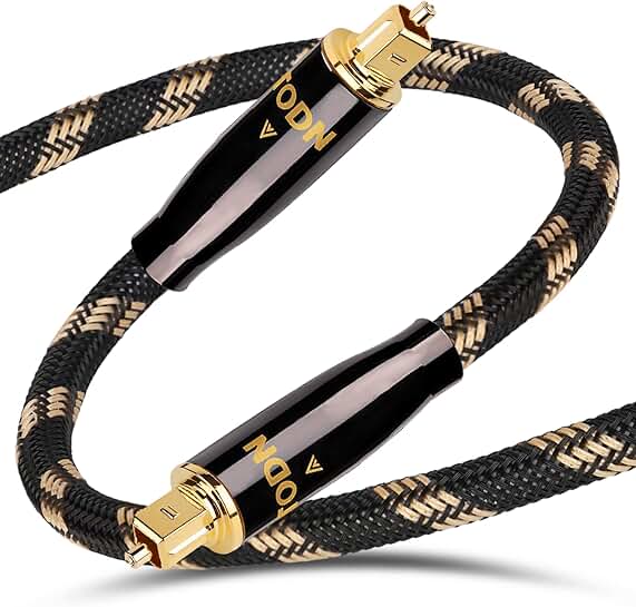 Optical Audio Cable for TV and Gaming Systems