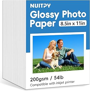 300 Sheets Glossy Photo Paper, 8.5x11 Inches