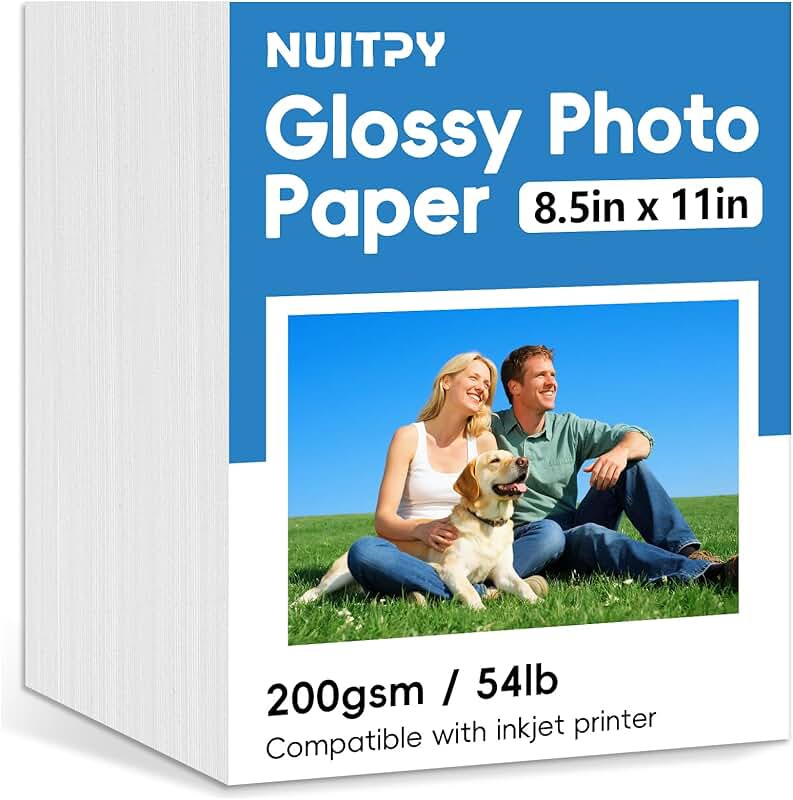 300 Sheets Glossy Photo Paper, 8.5x11 Inches
