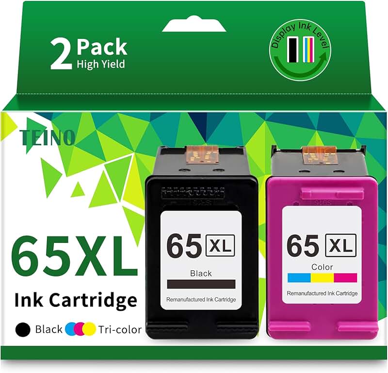 Remanufactured Ink Cartridge Set for HP Printers