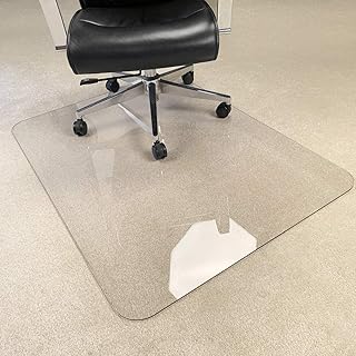 Heavy Duty 47x35 Inch Clear Chair Mat for Carpet and Hard Floors