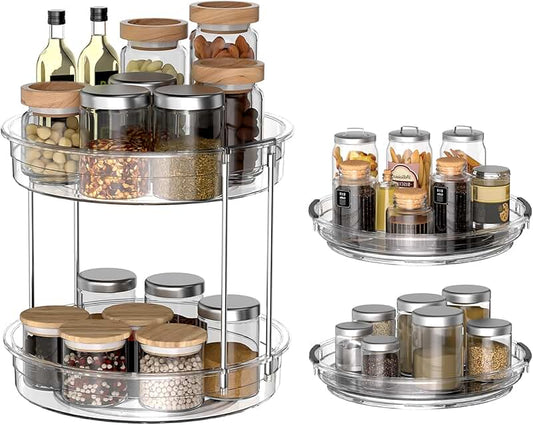 Acrylic Jewelry Display Stand with Two Tiers