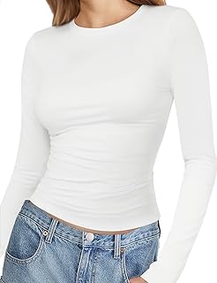 Women's Slim Fit Long Sleeve Crew Neck T-Shirt