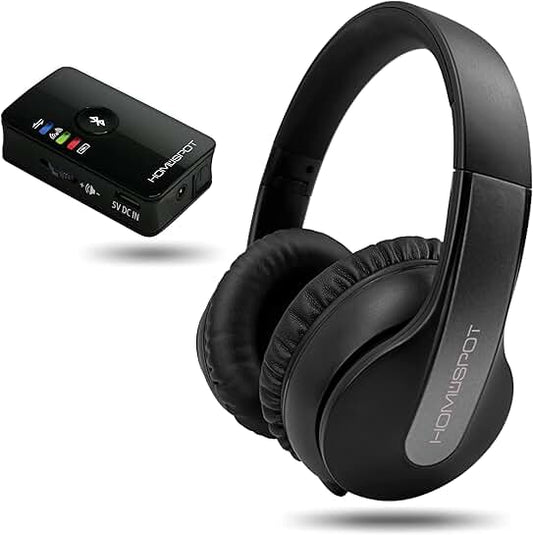 Wireless Over-Ear Headphone Transmitter for TV