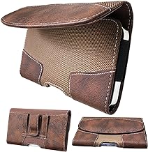Leather belt phone holster for large smartphones