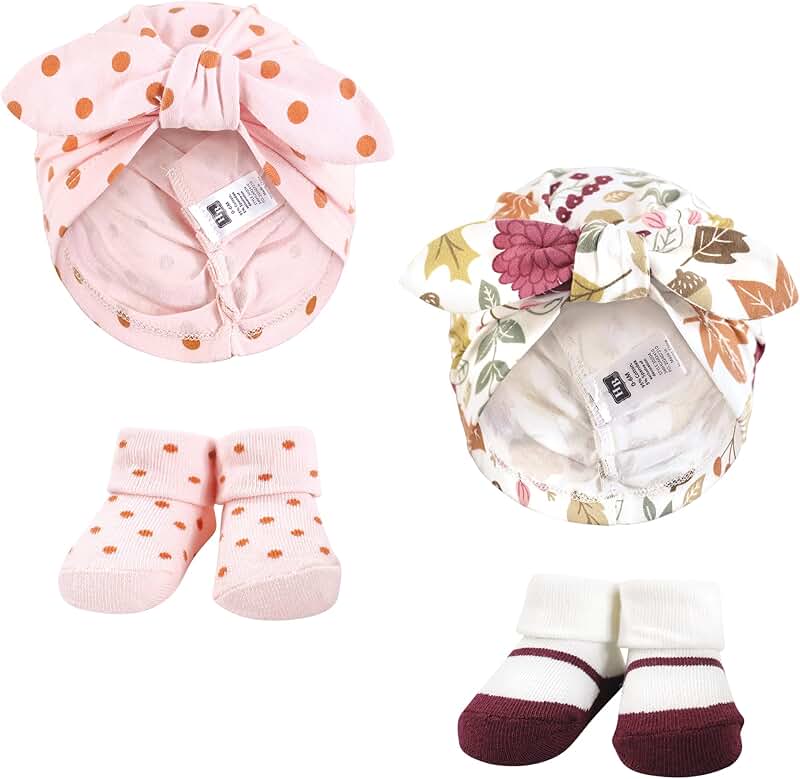 Baby Girl Turban and Socks Set