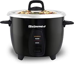 Electric rice cooker with stainless steel pot, 10 cups
