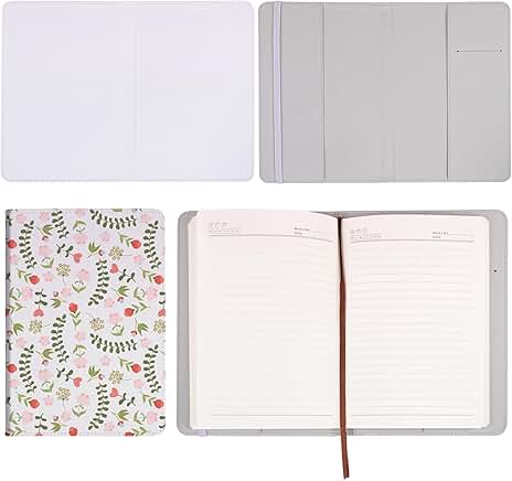 A5 Leather Notebook for Writing and Office Use
