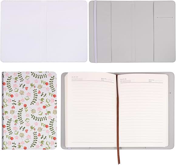 A5 Leather Notebook for Writing and Office Use