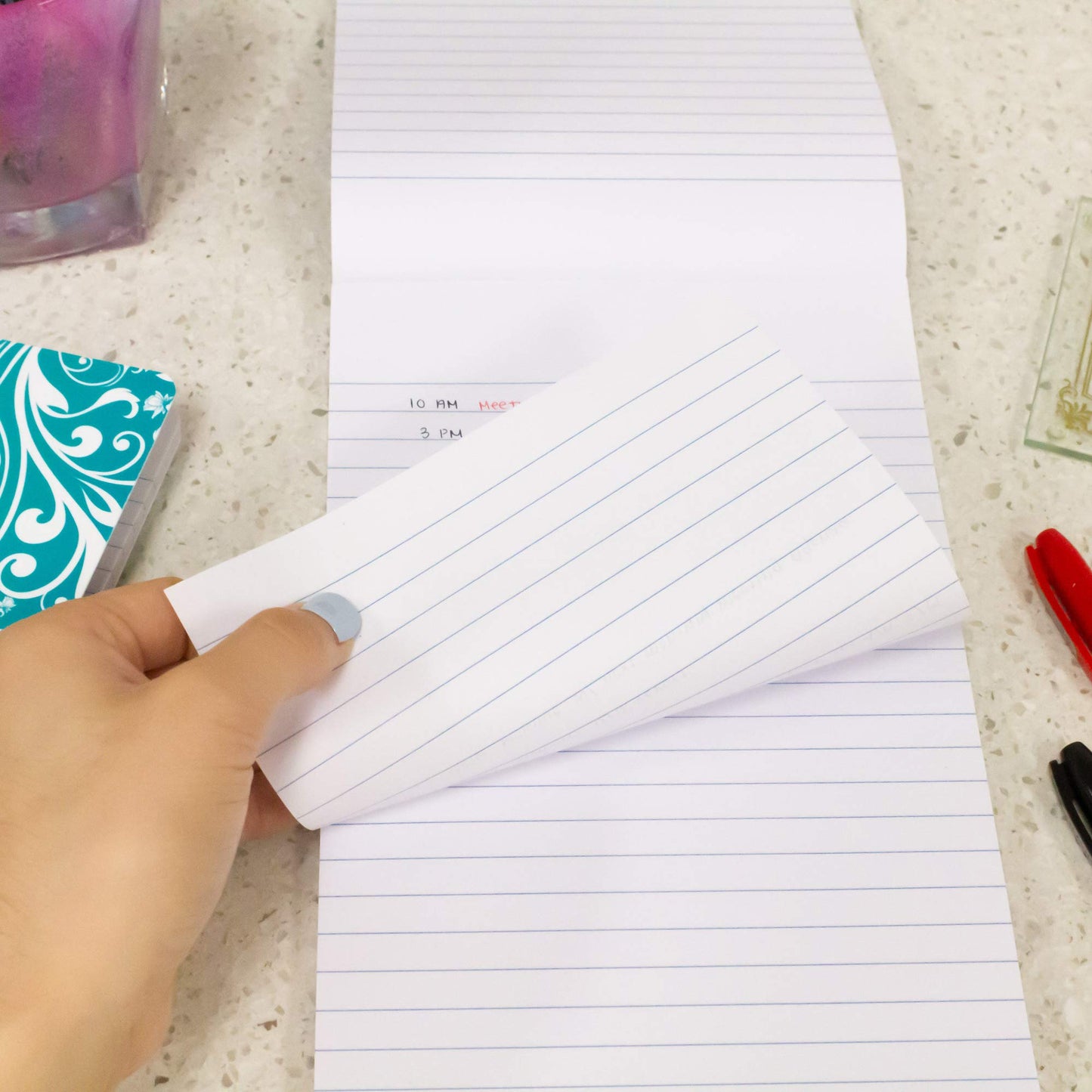 6x9 Inch Lined Memo Notebook, 100 Sheets