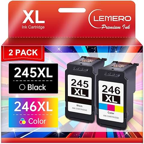 245XL and 246XL Ink Cartridges for Canon Printers