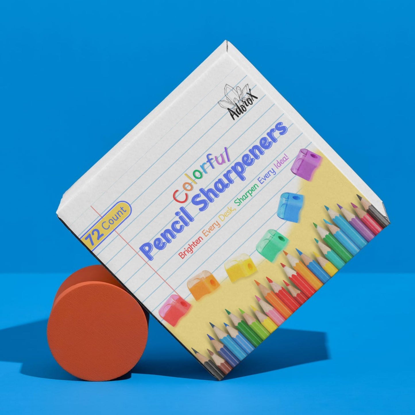 72-Pack Plastic Handheld Pencil Sharpener