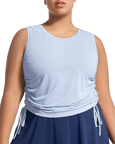 Plus Size Sleeveless Quick-Dry Tank Tops for Women