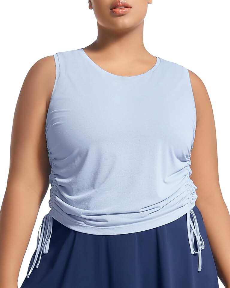 Plus Size Sleeveless Quick-Dry Tank Tops for Women