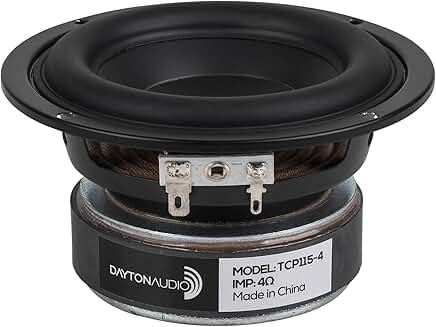 4-inch Treated Paper Cone Midbass Woofer, 4 Ohm