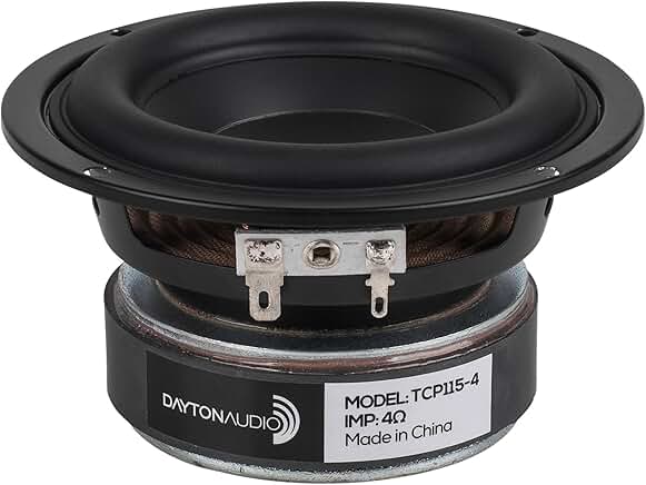 4-inch Treated Paper Cone Midbass Woofer, 4 Ohm