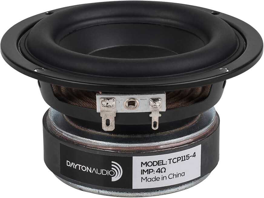 4-inch Treated Paper Cone Midbass Woofer, 4 Ohm