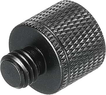 Mic Stand Adapter 1/4 Female to M8 Male Black