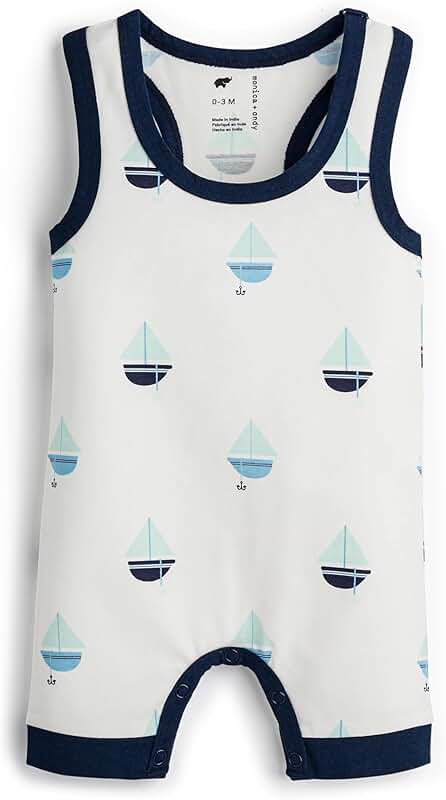 Unisex Organic Baby Racerback Shortall