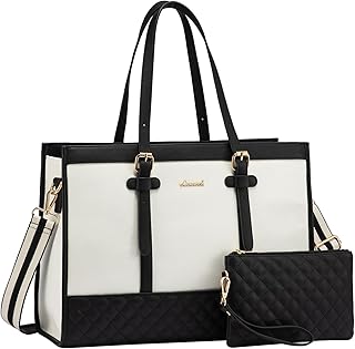 Large Canvas Laptop Tote Bag for Women
