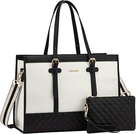 Large Canvas Laptop Tote Bag for Women