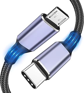 1FT USB C to Micro USB Adapter Cable with Aluminum Shell