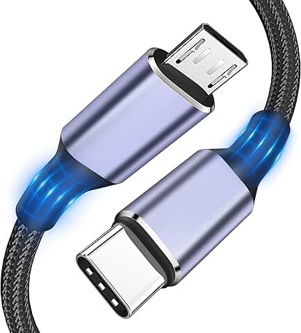 1FT USB C to Micro USB Adapter Cable with Aluminum Shell