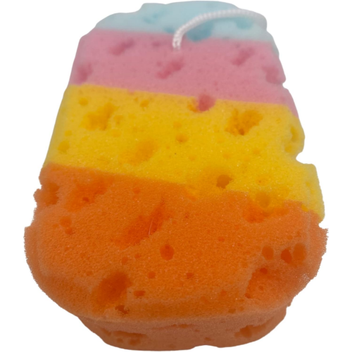 MODAIO-Soft Bath Sponge for Women, Men, Teenager, Body Wash Sponges - 5" x 3" x 2"