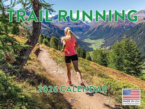 Trail Running Calendar 2026, Monthly Wall Calendar