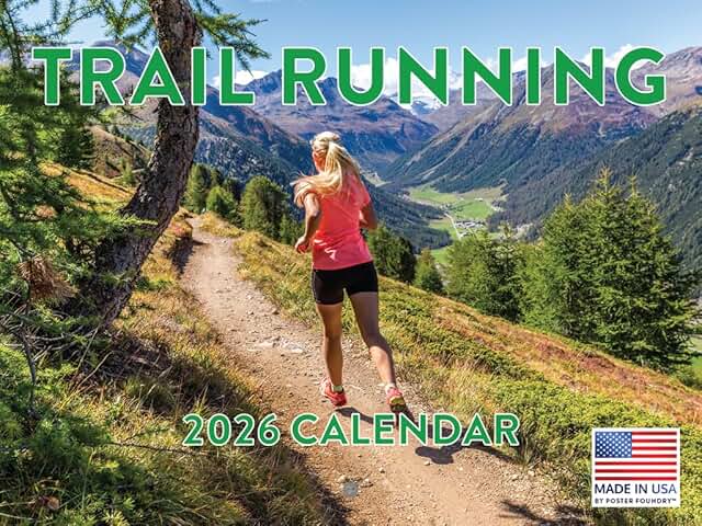 Trail Running Calendar 2026, Monthly Wall Calendar