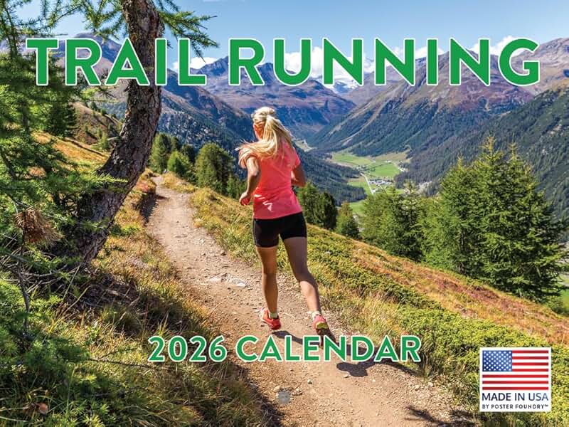 Trail Running Calendar 2026, Monthly Wall Calendar