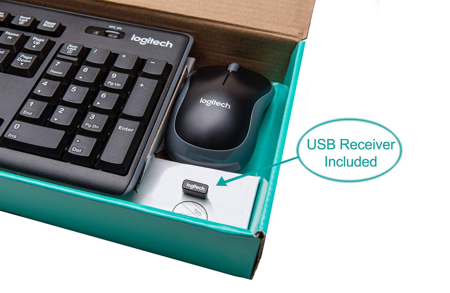 MK270 Wireless Keyboard and Mouse Combo - Keyboard and Mouse Included