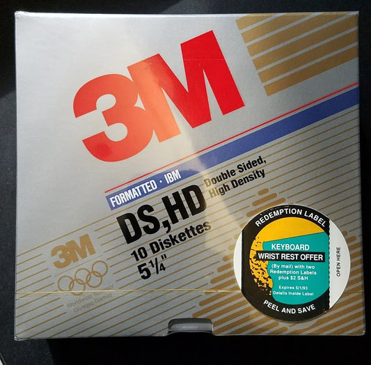 Imation Diskettes 5 1/4 10 per package Double Sided High Density