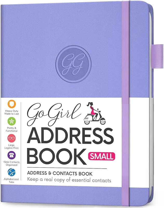 Small Lavender Address and Telephone Book