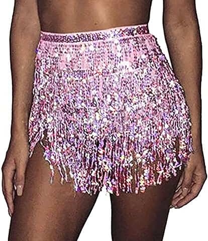 Belly Dance Tassel Skirt for Women and Girls