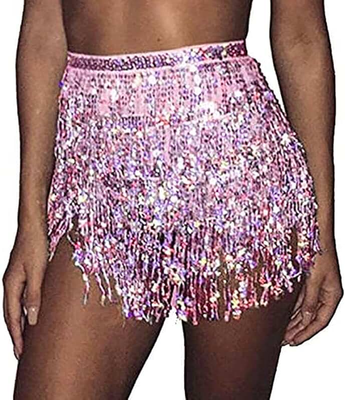 Belly Dance Tassel Skirt for Women and Girls