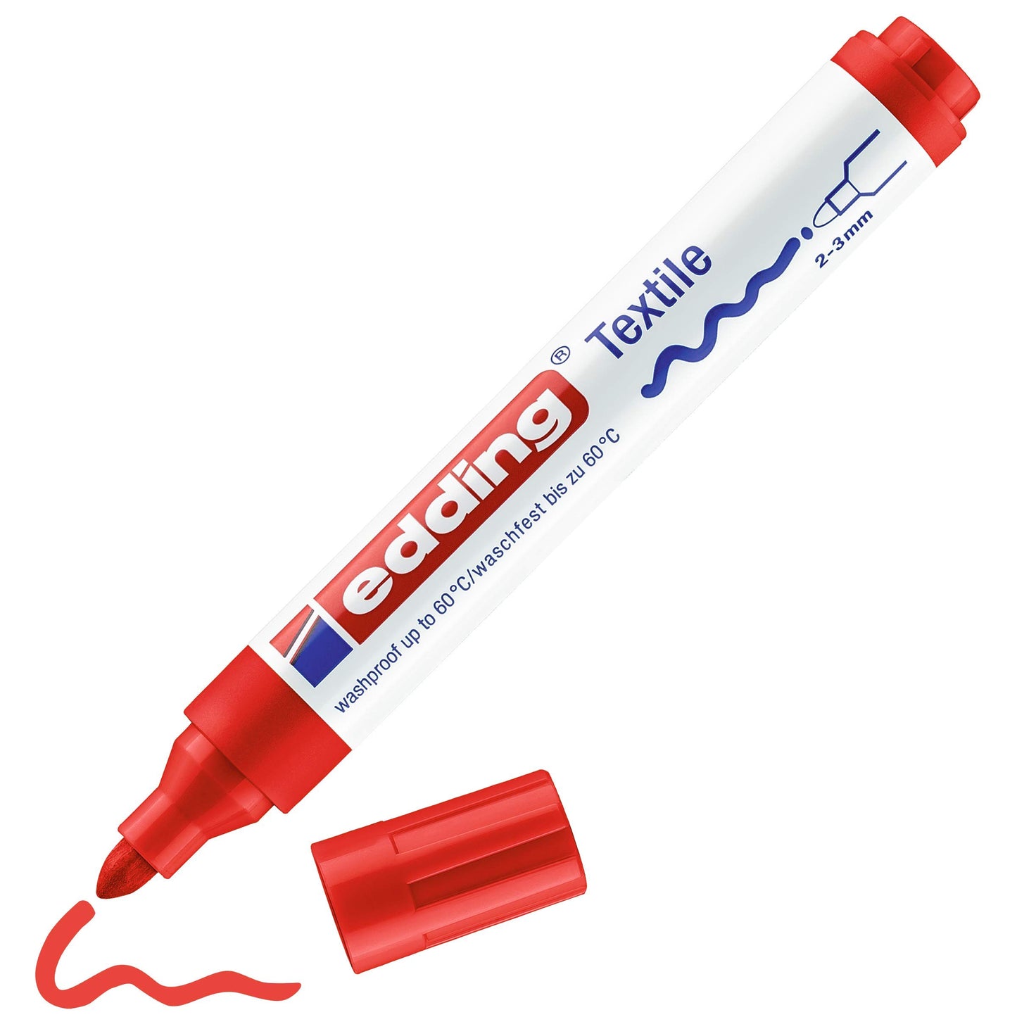 Red Textile Fabric Marker Pen