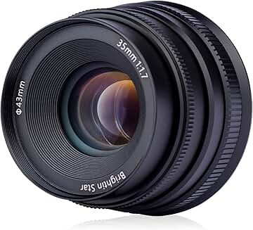 Brightin Star 35mm F1.7 Lens for Sony E Mount Cameras