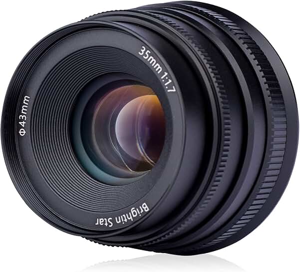 Brightin Star 35mm F1.7 Lens for Sony E Mount Cameras