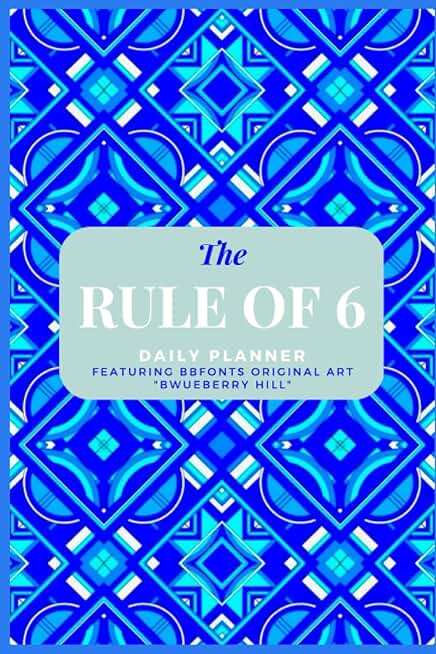 Daily Planner for Focus and Organization with Blueberry Hill Art