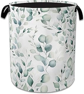 Foldable Eucalyptus Laundry Basket with Handles