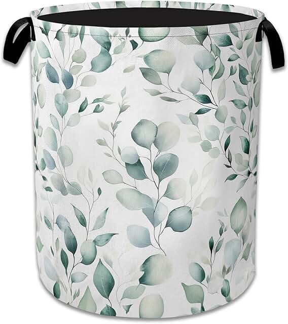 Foldable Eucalyptus Laundry Basket with Handles