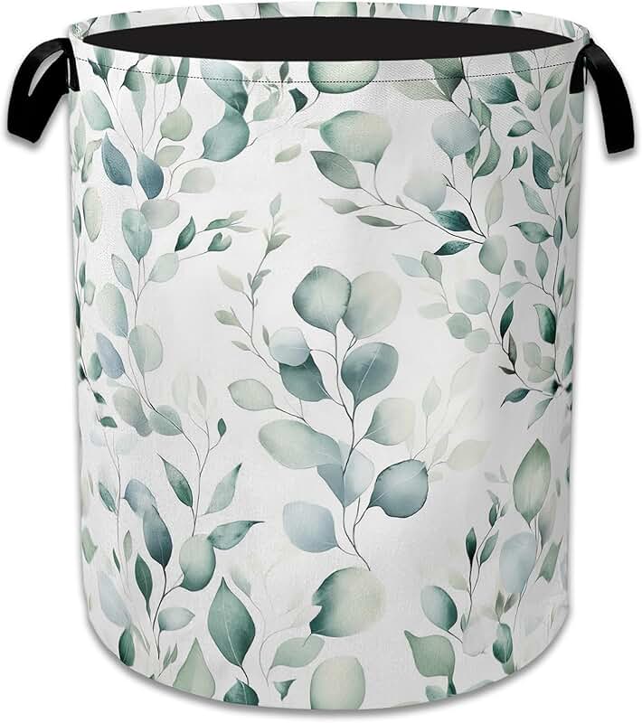 Foldable Eucalyptus Laundry Basket with Handles