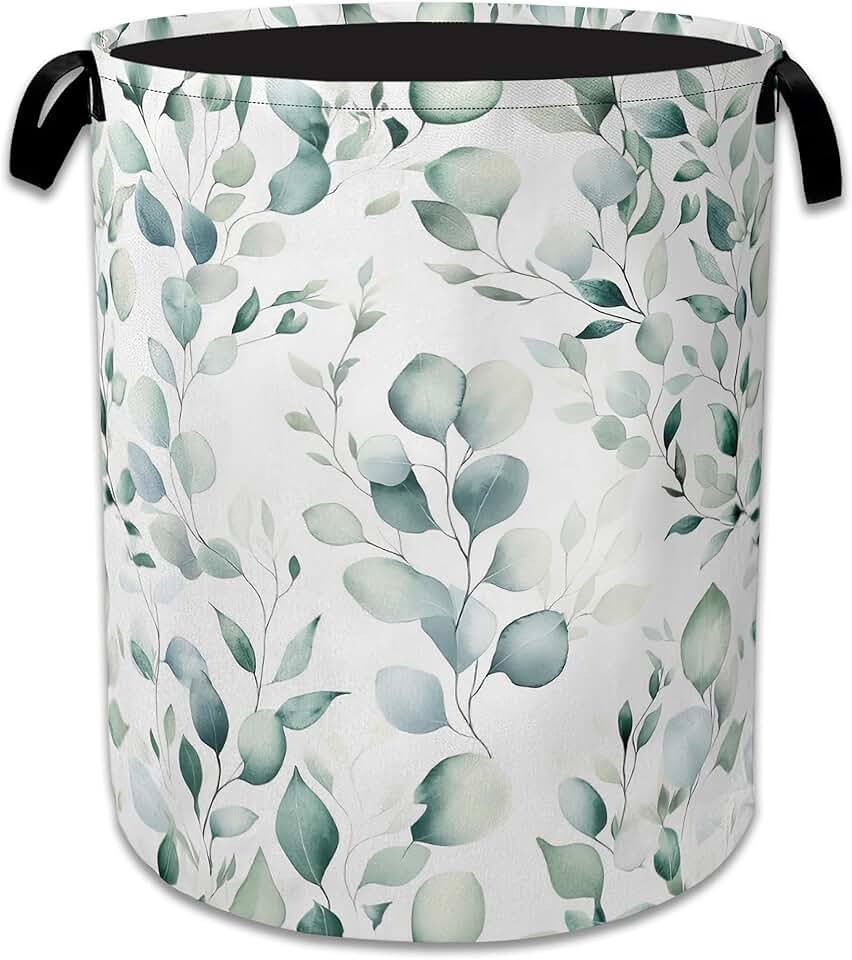 Foldable Eucalyptus Laundry Basket with Handles