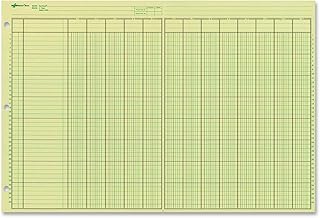 Green Eye-Ease Paper Analysis Pad, 13 Columns, 50 Sheets
