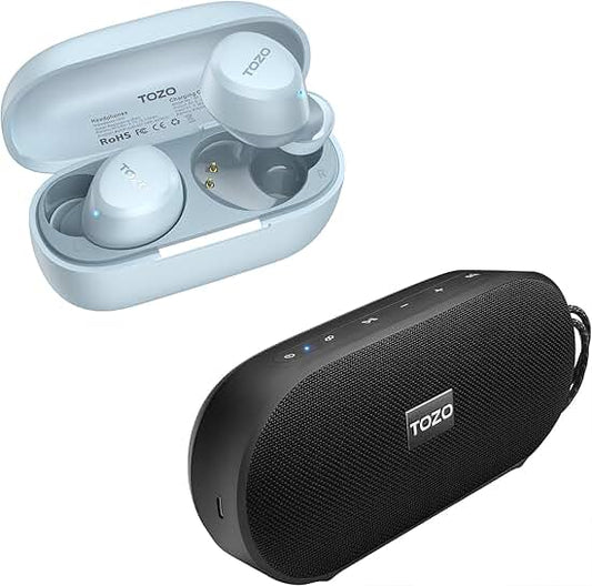 Lightweight Wireless Earbuds with Bluetooth 5.3 and 20W Stereo Sound