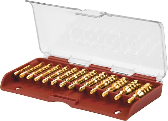 13-Piece Brass Jag Set for Rifle Cleaning